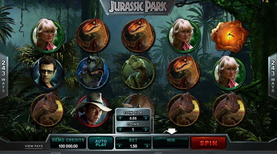 Jurassic park online slot